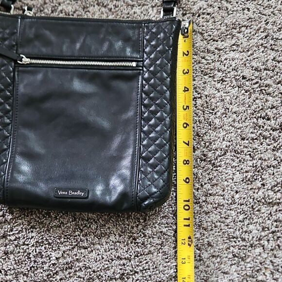Vera Bradley Black Leather Crossbody Bag - Picture 10 of 12